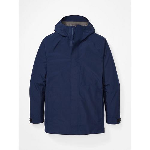 Marmot Prescott Jackets - Mens Rain Jacket Navy CA7231408 Canada